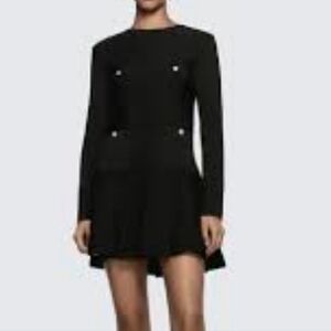 NEW Zara Knitted Black Dress Size S
